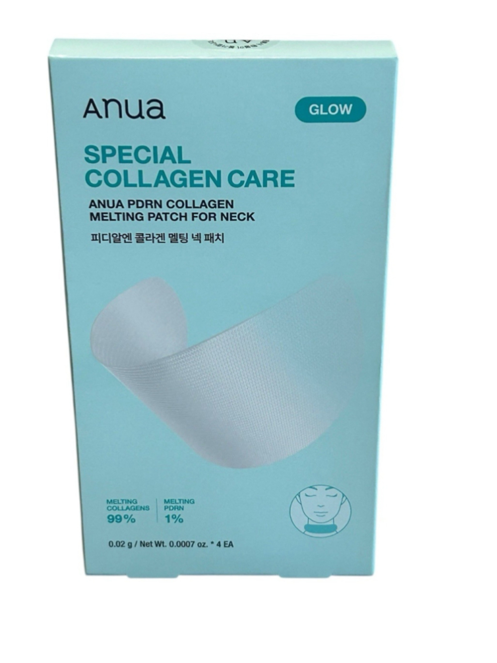 ANUA PDRN Collagen Melting Patch For Neck 0.02g x 4ea Firming Hydrating K-Beauty